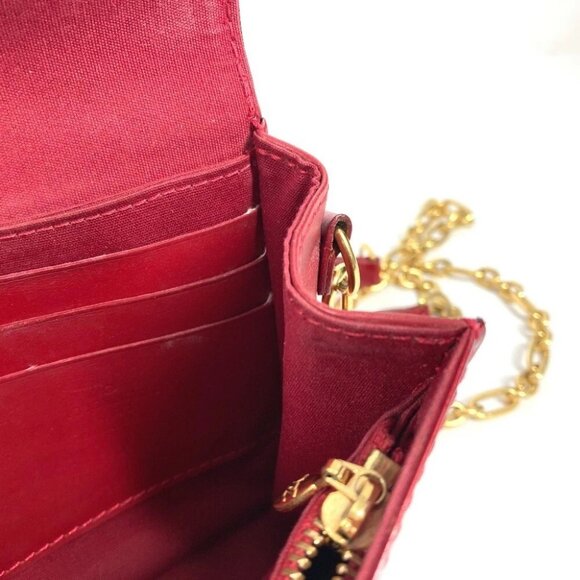LOUIS VUITTON M93614 MonogramVernis Bel Ale Pochette Wallet Shoulder Bag - Picture 12 of 16